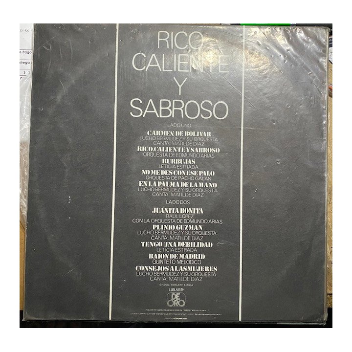Rico caliente y sabroso - Colombia reverso