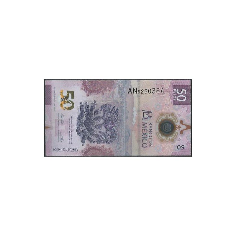 Mexico, 50 Pesos 7 Jul 2022 Serie AN P133