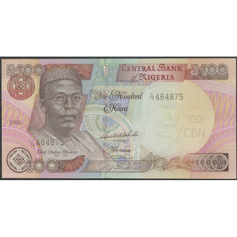 Nigeria, 100 Naira 2005 Firma 14 P28f