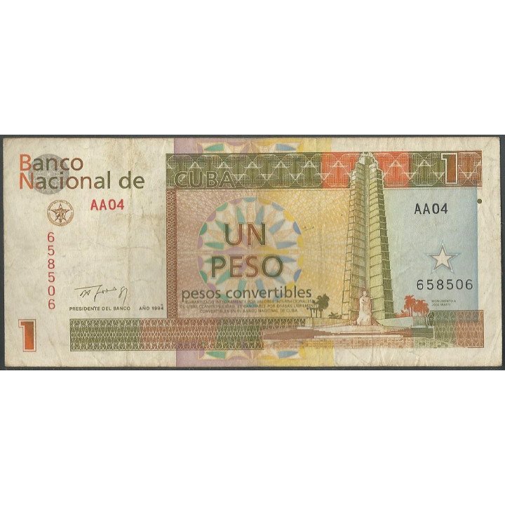 Cuba 1 Peso Convertible 1994 PFX37