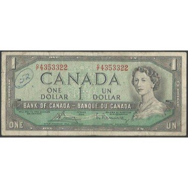 Canada, 1 Dollar 1954 (1972-73) P75c