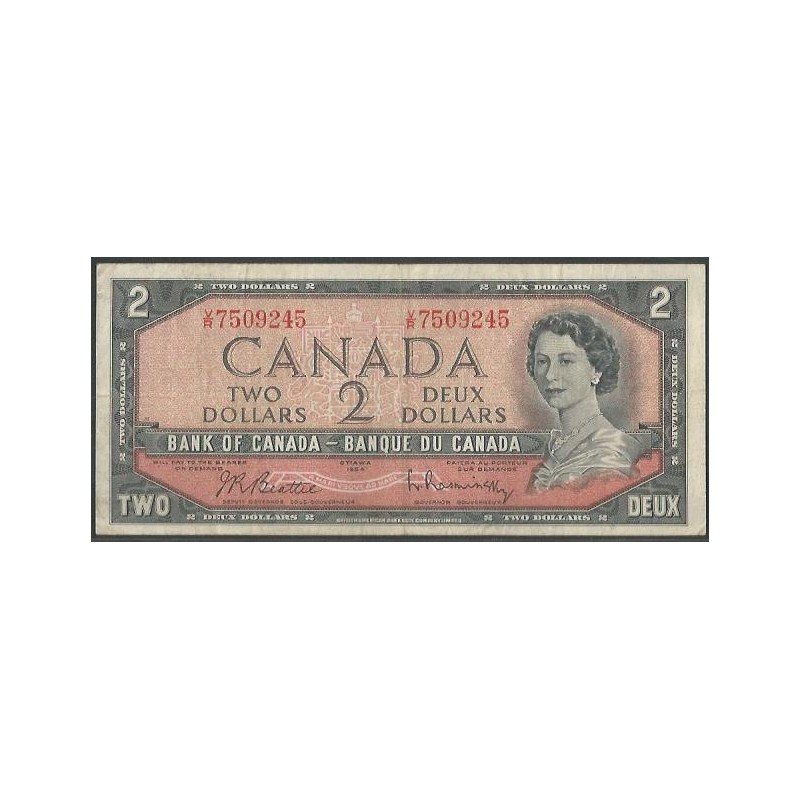 Canada, 2 Dollars 1954 (1961-72) P76b