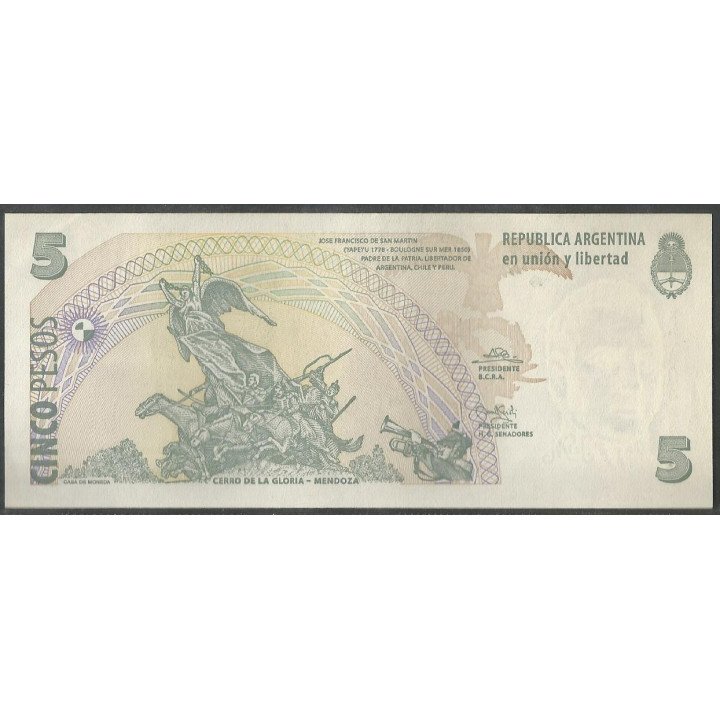 Argentina 10 Pesos ND2003 Serie C P353a reverso