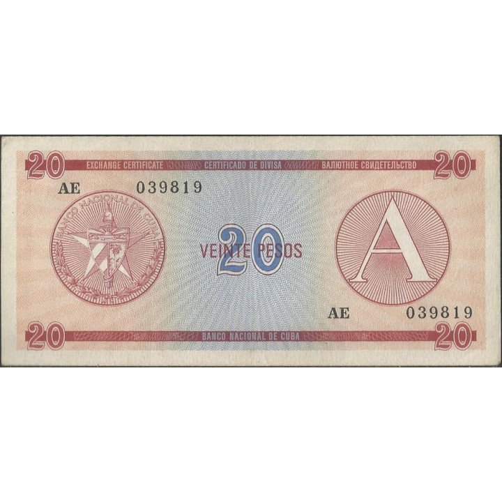 Cuba 20 Pesos ND1985 PFX5