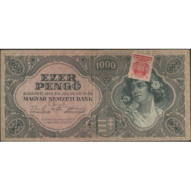 Hungria, 1.000 Pengo 15 Jul 1945 P118b