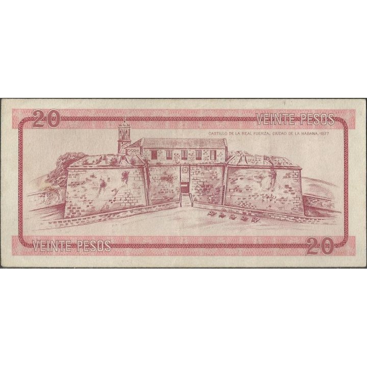 Cuba 20 Pesos ND1985 PFX5 reverso