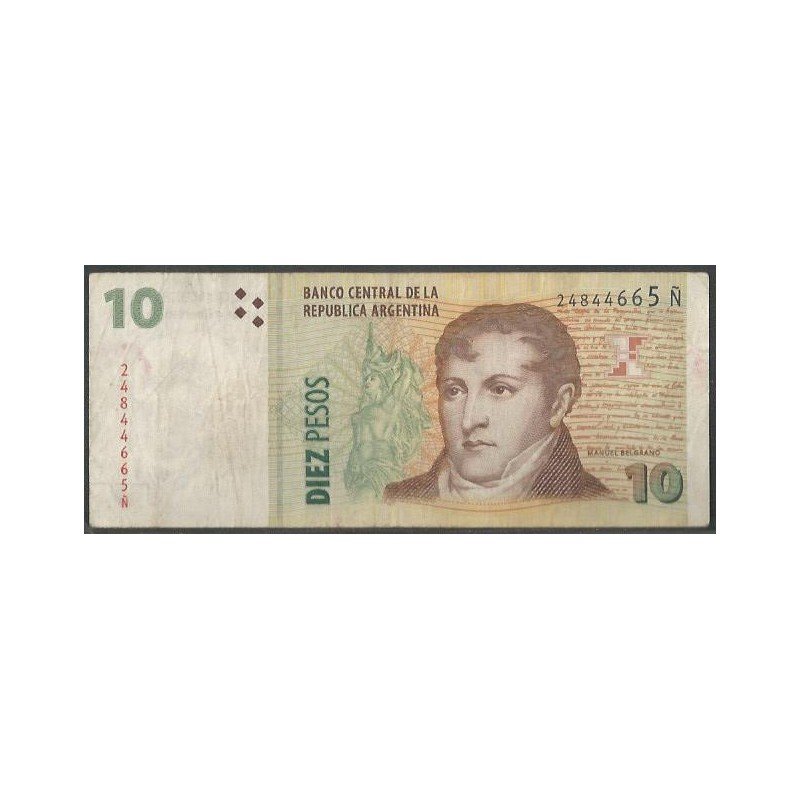 Argentina, 10 Pesos ND2003 Serie Ñ P354a