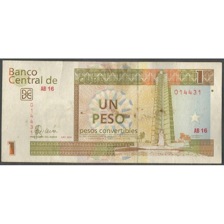 Cuba 1 Peso Convertible 2006 PFX46