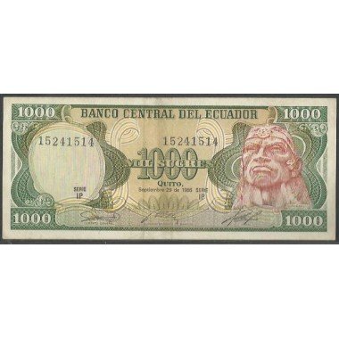 Ecuador, 1.000 Sucres 29 Sep 1986 IP P125a