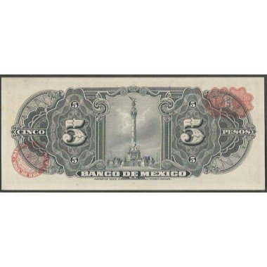 Mexico, 5 Pesos 24 Abr 1963 Serie AIO P60h