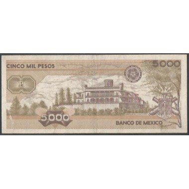 Mexico, 5.000 Pesos 24 Feb 1987 Serie HP P88b