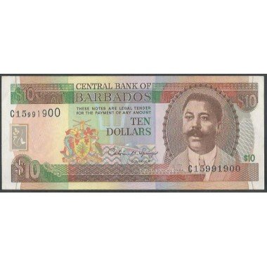 Barbados, 10 Dollars ND1995 P48