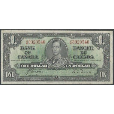 Canada, 1 Dollar 2 Ene 1937 P58e