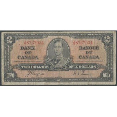 Canada, 2 Dollars 2 Ene 1937 P59c