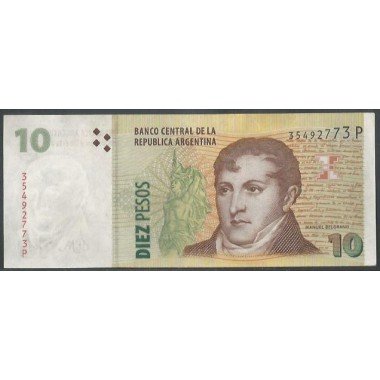 Argentina, 10 Pesos ND2003 Serie P P354a