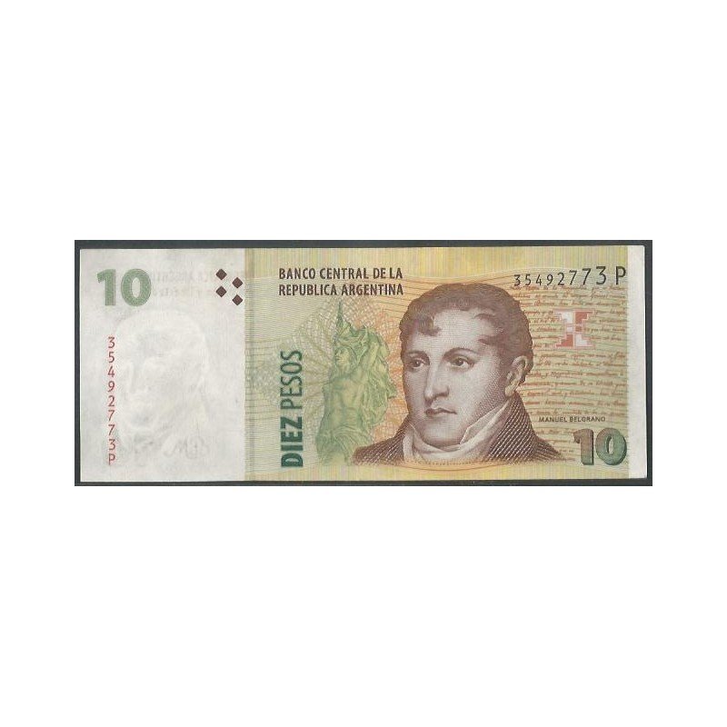 Argentina, 10 Pesos ND2003 Serie P P354a