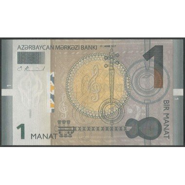 Azerbaijan 1 Manat 2017 P31b