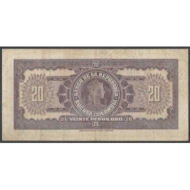 Billete de 20 Pesos 2 Ene 1963 BGW221
