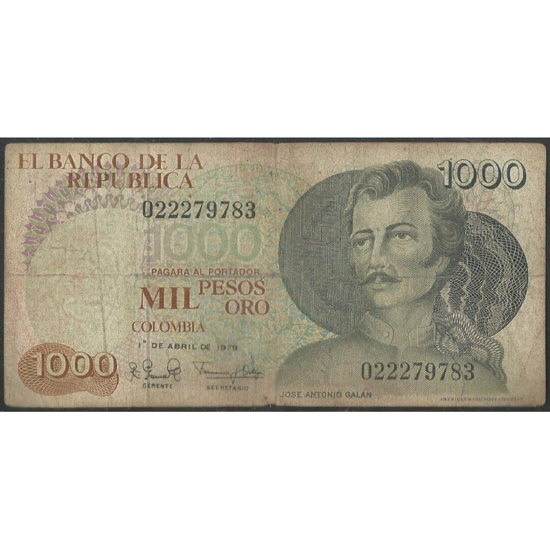Billete de 1.000 Pesos 1 Abr 1979 BGW411