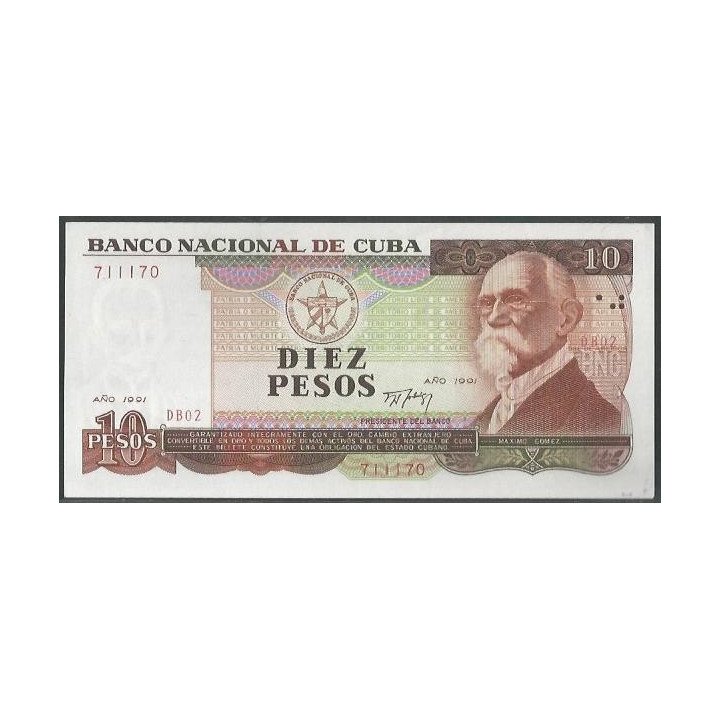Cuba 10 Pesos 1991 P109a
