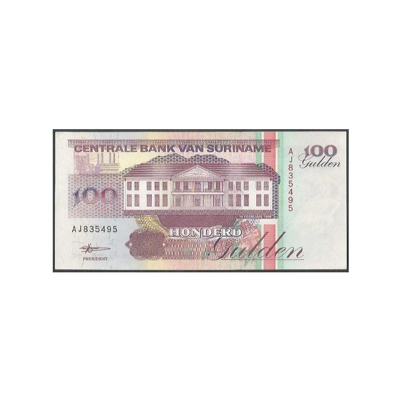 Suriname, 100 Gulden 10 Feb 1998 P139b