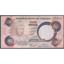 Nigeria 5 Naira ND1984-2000 Firma 7 P24b