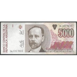 Argentina 5.000 Australes ND1989-91 Serie C P330e