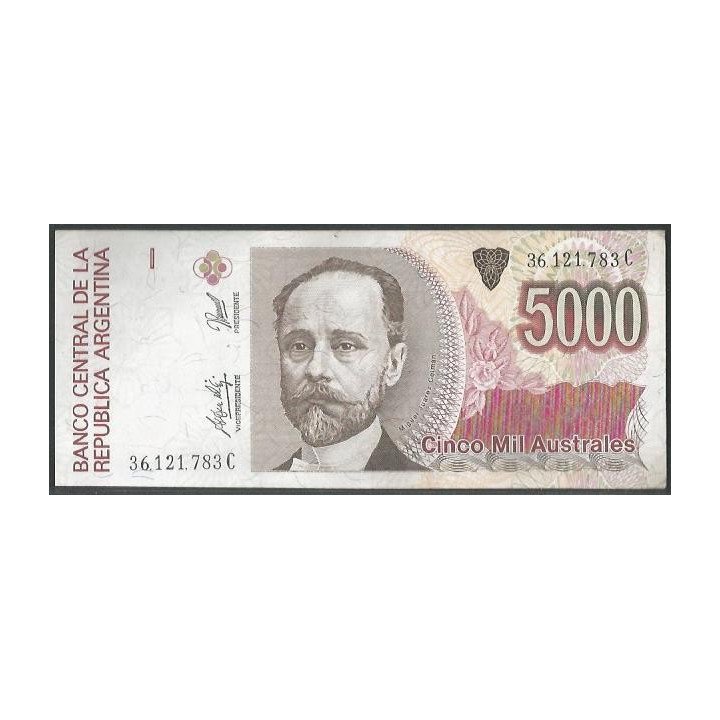 Argentina 5.000 Australes ND1989-91 Serie C P330e