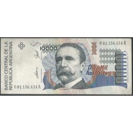 Argentina 10.000 Australes ND1989-91 Serie A Reposicion R P334a