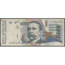 Argentina 10.000 Australes ND1989-91 Serie A P334a