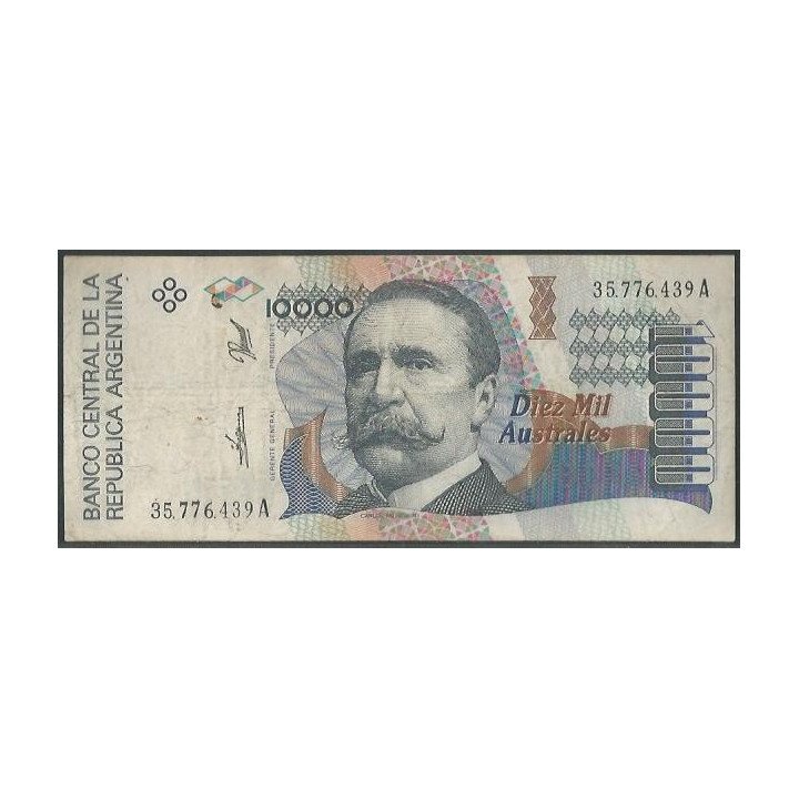 Argentina 10.000 Australes ND1989-91 Serie A P334a