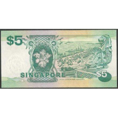 Singapur, 5 Dollars ND1989 P35