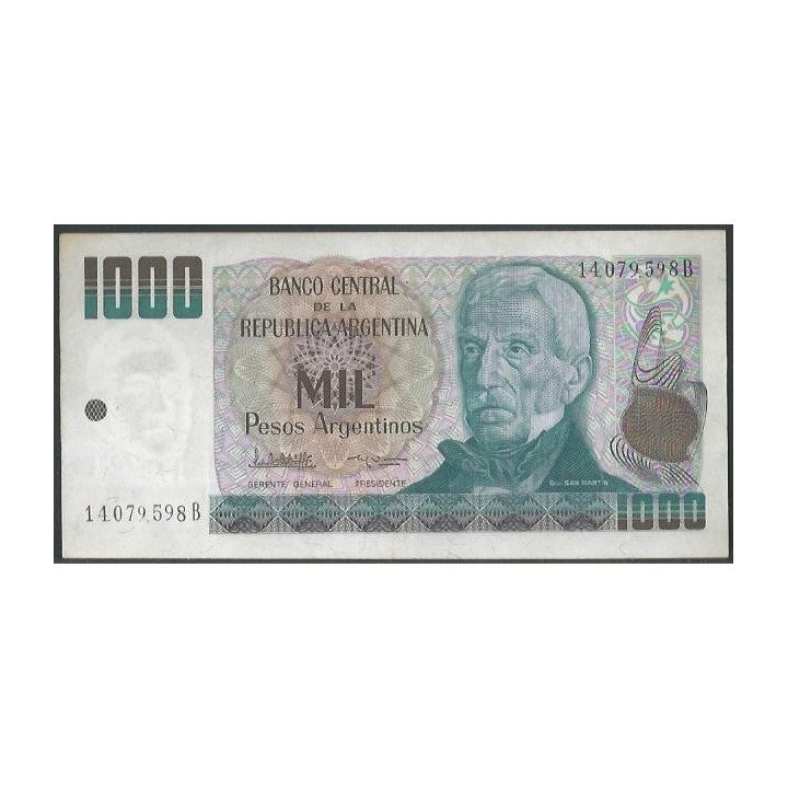 Argentina 1.000 Pesos Argentinos ND1983-5 Serie B P317a