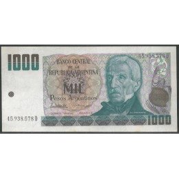 Argentina 1.000 Pesos Argentinos ND1983-5 Serie D P317b