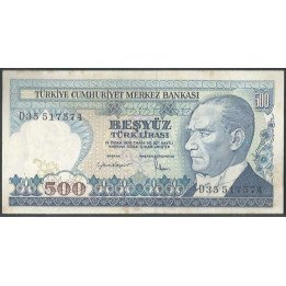 Turkya 500 Liras L1970 (1983) P195