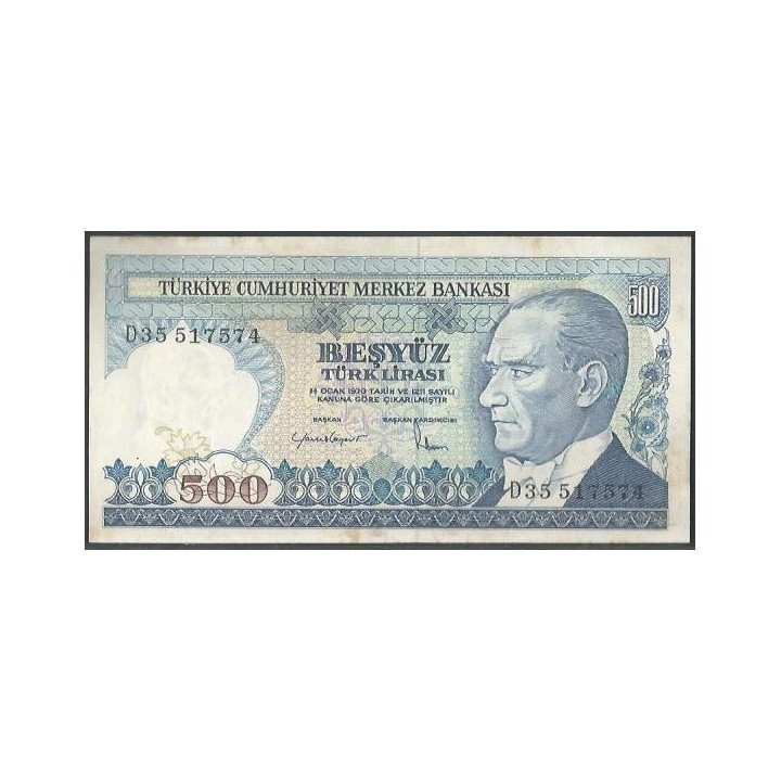 Turkya 500 Liras L1970 (1983) P195