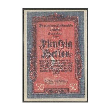 Liechtenstein, 50 Heller ND1920 P3