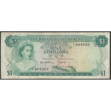 Bahamas, 1 Dollar L1965 P18b