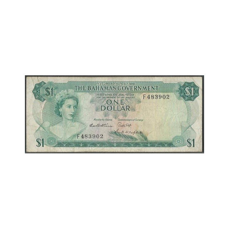 Bahamas, 1 Dollar L1965 P18b