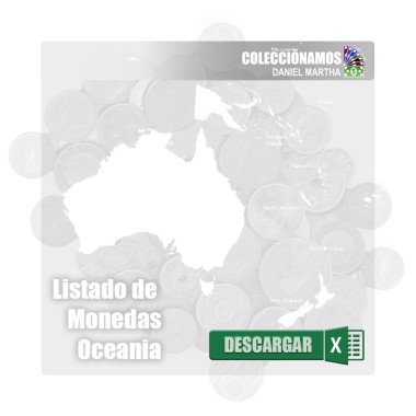 OCEANIA - Lista de Monedas