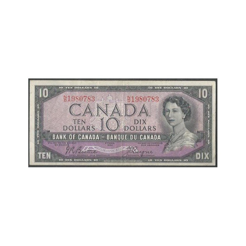 Canada, 10 Dollars 1954 (1954-61) P79a