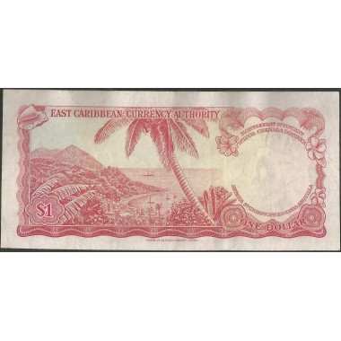Santa Lucia, 1 Dollar ND1965 P13l