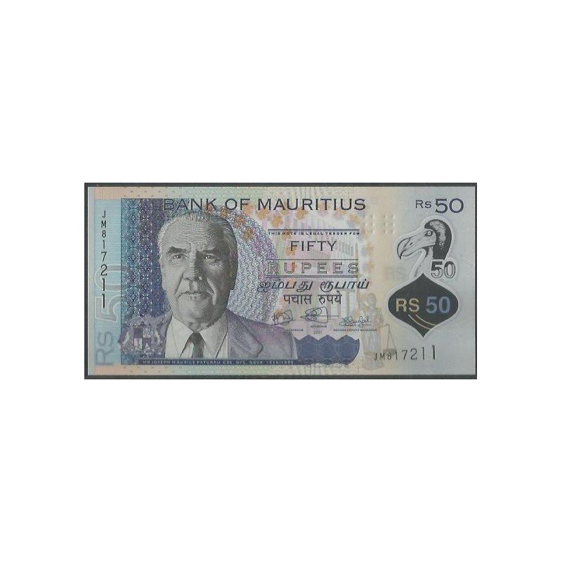 Mauricio, 50 Rupias 2021 P65b