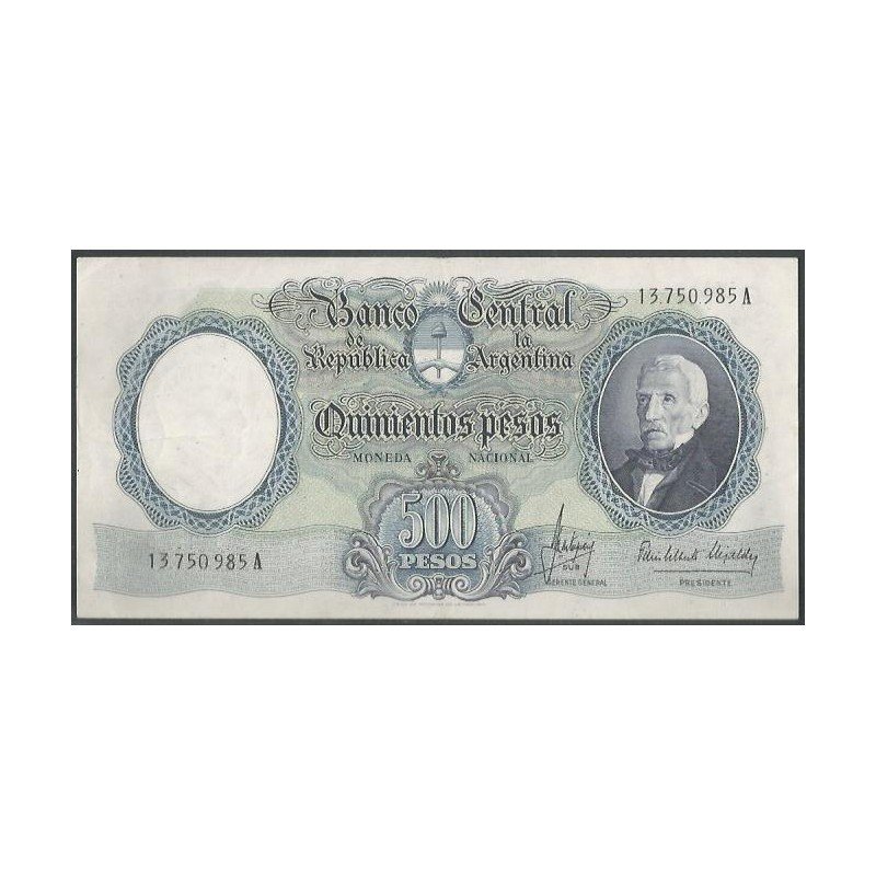 Argentina, 500 Pesos ND1964-9 Serie A P278b