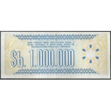 Bolivia, 1.000.000 Bolivianos D1985 Serie L P192C