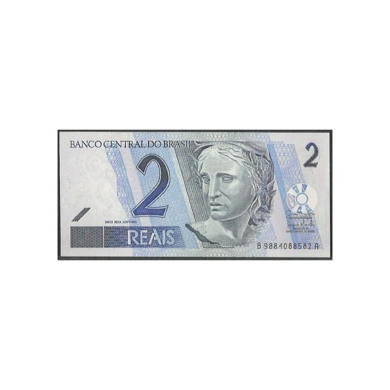 Brasil, 2 Reales ND2001- Firma 41 B P249e