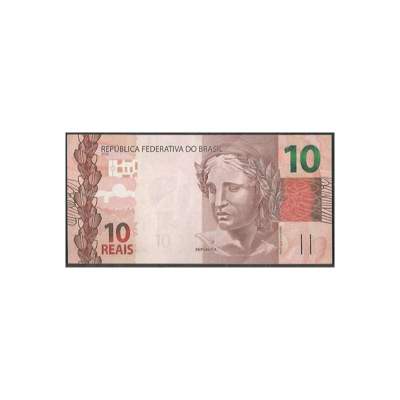 Brasil, 10 Reales 2010 C P254b
