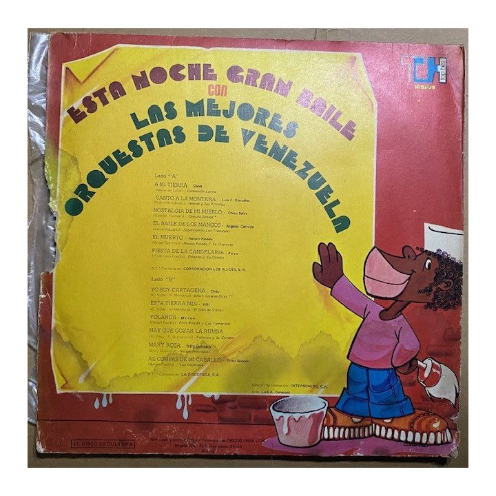 Esta noche gran baile con las mejores orquestas de Venezuela - Colombia 1976 reverso