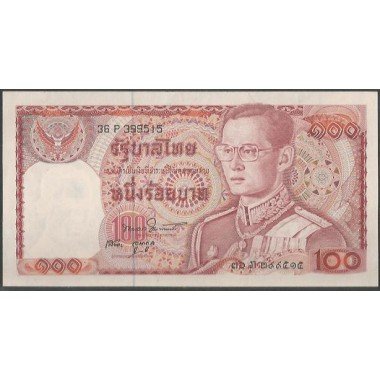 Tailandia, 100 Bath ND1978 Firma 50 P89