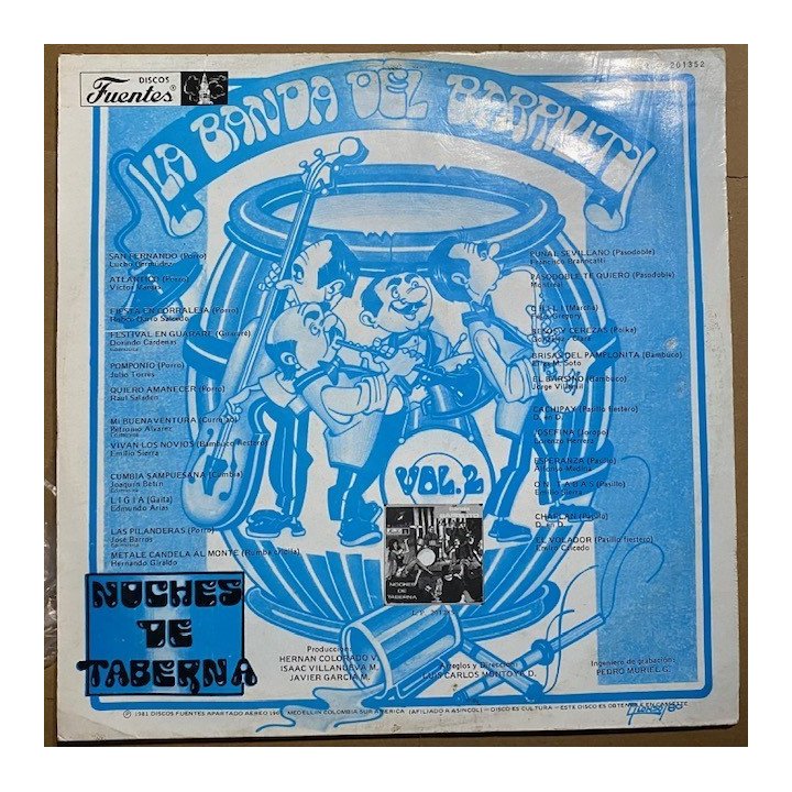 La Banda del Barrilito Vol.2 - Colombia 1981 reverso